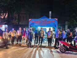 Polsek Pademangan Gelar Patroli KRYD dan Razia Stasioner Antisipasi Gangguan Kamtibmas