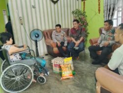 Polsek Kampung Rakyat Anjangsana ke Rumah Bhayangkari yang Sakit Menahun, Wujud Kepedulian dan Solidaritas Keluarga Besar Polri