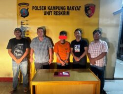 Polsek Kampung Rakyat Tangkap Pengedar Sabu di Perlabian Dengan Barang Bukti 2,01 Gram Sabu