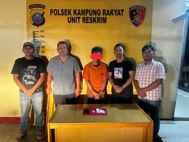 
					Polsek Kampung Rakyat Tangkap Pengedar Sabu di Perlabian Dengan Barang Bukti 2,01 Gram Sabu