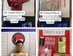 Terduga Bandar Sabu dan Pil Happy Five Di Tangkap Satres Narkoba Polres Labuhanbatu 