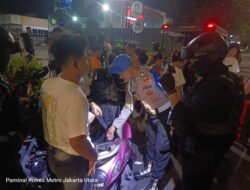 Cegah Begal dan Curanmor, Polres Metro Jakarta Utara Gelar Razia Stasioner di Danau Sunter