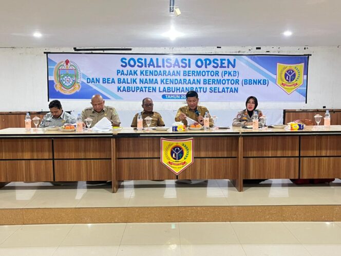 
					Sat Lantas Polres Labusel Gandeng Pemkab dan Bapenda Sosialisasikan Opsen PKB-BBNKB