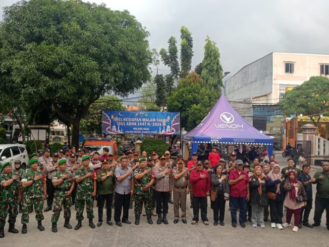 
					Polsek Koja Gelar Apel Gabungan Tiga Pilar untuk Pengamanan Malam Takbir Idul Adha 1447 H