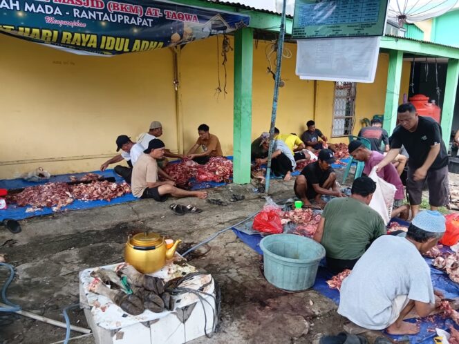 
					Anggota DPRD Labuhanbatu Fraksi Hanura H. Burhanuddin Harahap Gelar Kurban 6 Ekor Sapi di Masjid Attaqwa