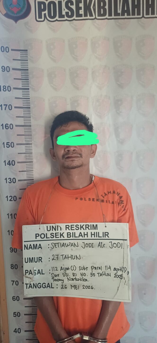 
					Polsek Bilah Hilir Tangkap Pengedar Sabu 2,65 Gram di Operasi Antik Toba 2026
