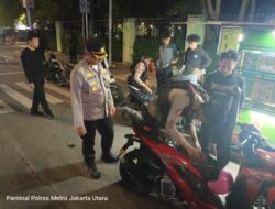 Patroli KRYD dan Razia Stasioner Polres Metro Jakarta Utara Berlangsung Aman, Situasi Kondusif