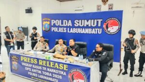 Di bawah Komando AKP Hardiyanto, Satresnarkoba Polres Labuhanbatu Sikat 91 Tersangka dan Sita Kilogram Narkotika