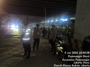 Polsek Pademangan Gelar Patroli KRYD dan Razia Stasioner, Situasi Wilayah Terpantau Aman dan Kondusif