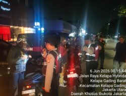 Polsek Kelapa Gading Tingkatkan Patroli KRYD, Cegah Tawuran dan Kejahatan Jalanan