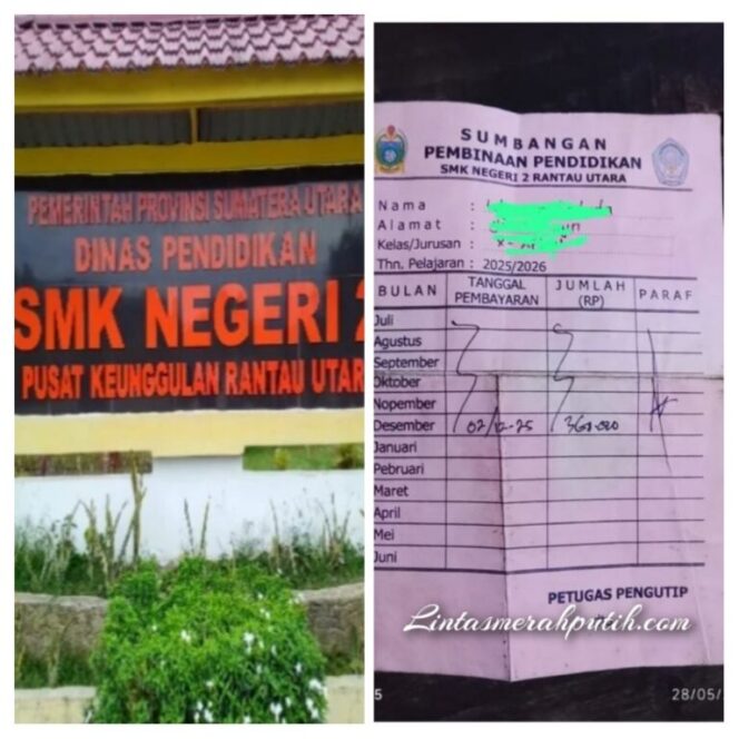 
					Pungli Uang Komite Kepala SMK Negeri 2 Rantau Utara Bakal Dilaporkan ke Tipikor, Dugaan Pengelolaan Dana BOS dan Pungutan SPP Tuai Sorotan