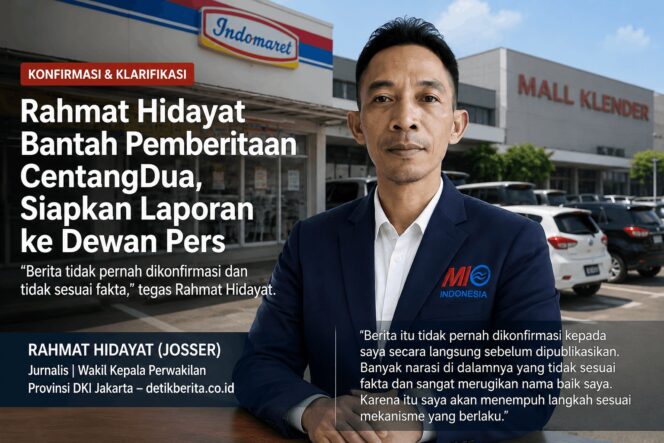 
					Rahmat Hidayat Bantah Pemberitaan CentangDua dan Siapkan Laporan ke Dewan Pers