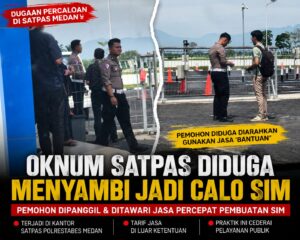 Dugaan Percaloan SIM Muncul di Satpas Polrestabes Medan