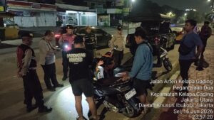Polsek Kelapa Gading Tingkatkan Patroli KRYD, Cegah Tawuran dan Kejahatan Jalanan