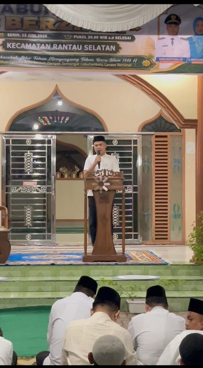 
					Instruksi Bupati : Sambut Tahun Baru Islam 1448 H Camat Rantau Selatan Bersama Forkopimca Melaksanakan Tabligh Akbar 
