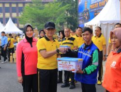 Polda Lampung Gelar Bazar, Pasar Rakyat, Olahraga Bersama, dan Bakti Sosial Sambut Hari Bhayangkara ke-80