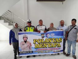 Polantas Menyapa Pengemudi Angkutan di Kotapinang, Satlantas Polres Labusel Ajak Wujudkan Keselamatan Bersama di Jalan Raya