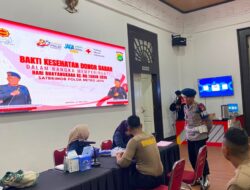 Brimob Polda Metro Jaya Gelar Donor Darah dI Hari Bhayangkara ke-80, Libatkan 100 Personel