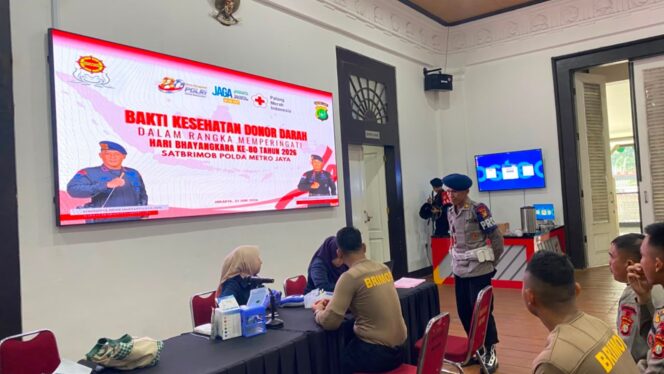 
					Brimob Polda Metro Jaya Gelar Donor Darah dI Hari Bhayangkara ke-80, Libatkan 100 Personel