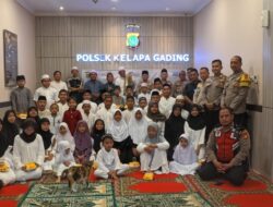 Polsek Kelapa Gading Berbagi Kebahagiaan Melalui Pengajian dan Santunan Anak Yatim