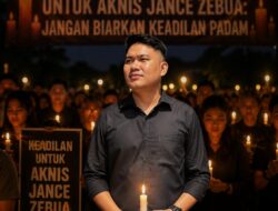 Aksi 1.000 Lilin untuk Aknis Jance Zebua Digelar di Medan, Serukan Penegakan Keadilan
