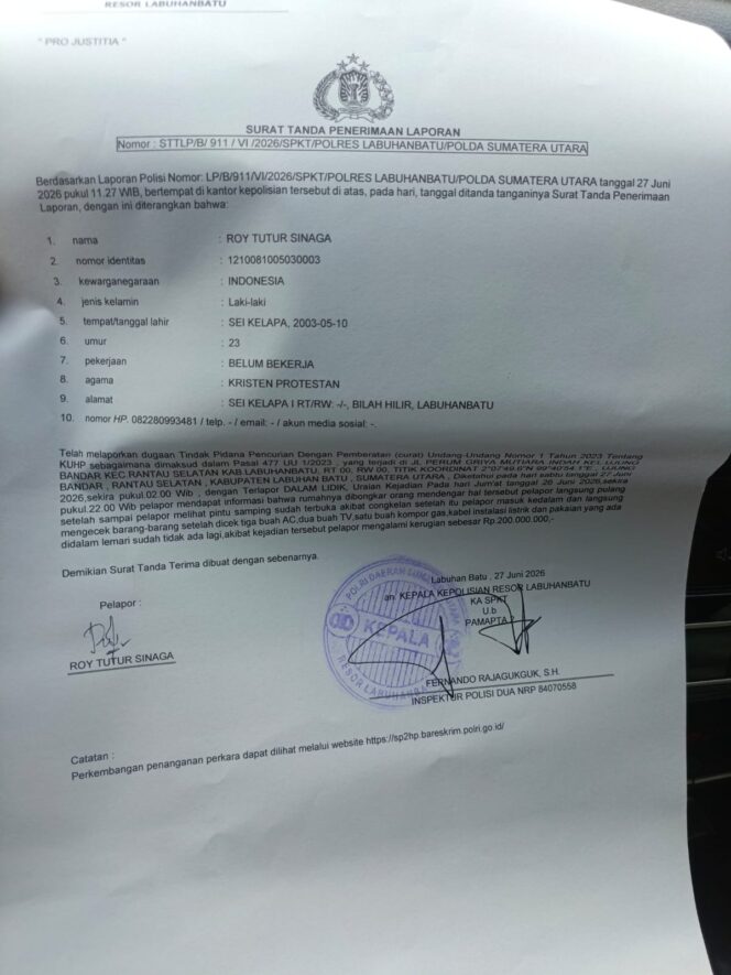 
					Bobol Rumah Kosong di WR Supratman, Maling Gasak TV, AC, dan Kompor, Kerugian Senilai Rp 200 Juta.
