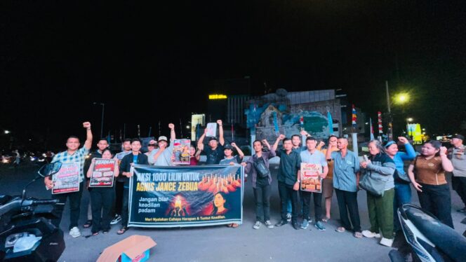 
					Aksi 1000 Lilin untuk Agnis Jance Zebua, Nico Septian Butar Butar Desak Penegakan Hukum Transparan dan Berkeadilan