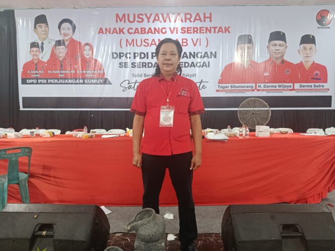 
					Zulkifli Saragih Terpilih Pimpin PAC PDI Perjuangan Sipispis, Siap Kawal Program Partai