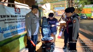 Polsek Cilincing Gelar Apel KRYD dan Patroli Jaga Jakarta+, Antisipasi Tawuran hingga Curanmor