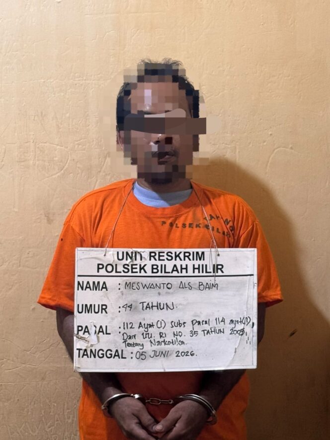 
					Unit Reskrim Polsek Bilah Hilir Ungkap Kasus Peredaran Sabu, Seorang Pria Diamankan