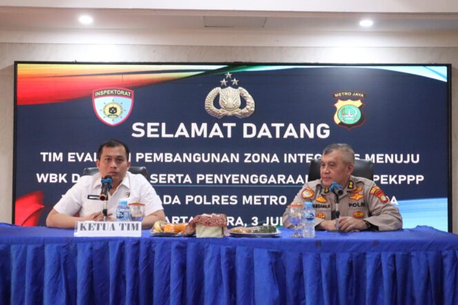 
					Tim Itwasda dan Rorena Polda Metro Jaya Evaluasi Zona Integritas di Polres Metro Jakarta Utara