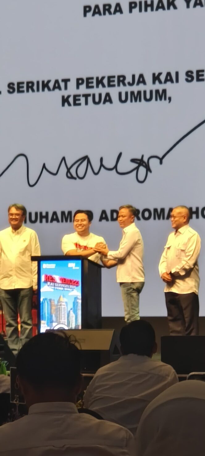 
					Serikat Pekerja KAI Services dan Manajemen Resmikan Perjanjian Kerja Bersama