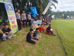 Sat Samapta Polres Labusel Amankan Turnamen Sepak Bola Kevin Dio Afrin, Warga Nikmati Pertandingan dengan Aman dan Nyaman
