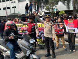Polsek Koja Pastikan Pengamanan Berjalan Tertib dan Kondusif, Aksi GERAK BUMN di Pelindo Tower