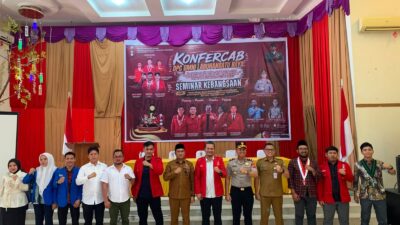 Kadisdik Abdi Jaya Pohan Wakili Bupati Maya Hasmita Hadiri Seminar Nasional dan Konfercab GMNI, Labuhanbatu, Dukung Sekolah Cerdas dan Bersinar