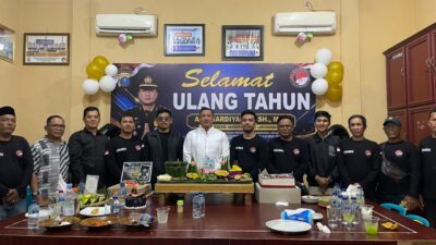 Diawali Doa dan Santuni Anak Yatim  ,Dandim 0209 LB Letkol Kav Hanung Kaptiaji Beri Kado  Kue Ultah Harlah Kasat Narkoba Polres Labuhanbatu