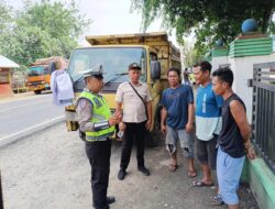 Polantas Menyapa, Satlantas Polres Labusel Ajak Pengendara Utamakan Keselamatan di Jalan