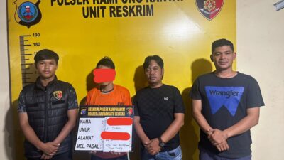 Polsek Kampung Rakyat Amankan Pelaku Pencurian di PT Tolan Tiga Indonesia,