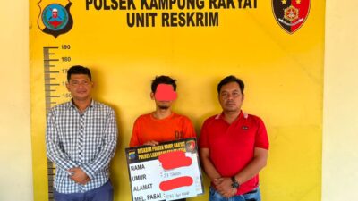Pelarian Berakhir, Polsek Kampung Rakyat Tangkap Pelaku Pencurian Setelah Tiga Bulan Buron