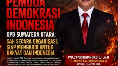 SEMANGAT BARU PEMUDA DEMOKRASI INDONESIA DPD SUMATERA UTARA: SAH SECARA ORGANISASI, SIAP MENGABDI UNTUK RAKYAT DAN INDONESIA