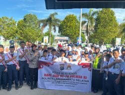 Polwan Goes To School di SMPN 1 Kotapinang, Polres Labusel Edukasi Pelajar tentang Lalu Lintas dan Kenakalan Remaja