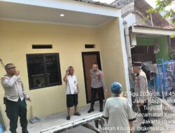 Polri Bangun Harapan, Karo SDM PMJ Tinjau Program Bedah Rumah di Jakarta Utara