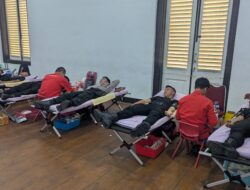 Brimob Polda Metro Jaya Gelar Donor Darah Sambut HUT ke-81 Kemerdekaan RI