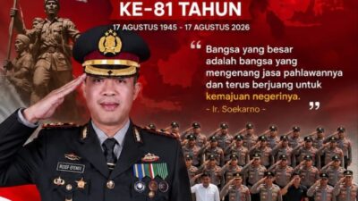Kapolres Labuhanbatu Selatan Rosef Fendi Sampaikan Ucapan Dirgahayu RI ke-81: Bersatu, Berdaulat, Rakyat Sejahtera