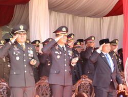 Kapolres Labuhanbatu AKBP Wahyu Endrajaya Hadiri Upacara Detik-Detik Proklamasi HUT ke-81 RI