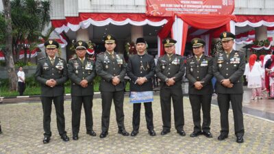 Kodim 0502/JU Ikuti Upacara HUT ke-81 RI Bersama Forkopimko Plus Jakarta Utara