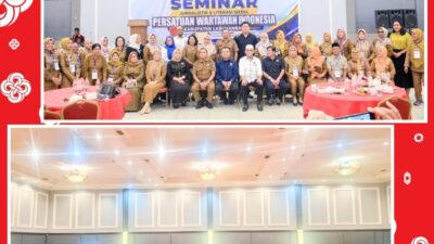 163 Kepala Sekolah Ikuti Seminar Jurnalistik dan Literasi Media PWI Labuhanbatu