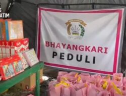 Bhayangkari Peduli, Berikan Bantuan dan Trauma Healing bagi Warga Terdampak Gempa di Manggarai Timur