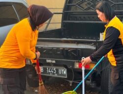 Semarak HUT Polwan ke-78, Polwan Polres Priok Gelar Bakti Kebersihan dan Anjangsana Purnawirawan