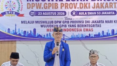 Edy Dwiyanto Terpilih Nahkodai GPIB DKI Jakarta, Persatuan Organisasi Jadi Prioritas